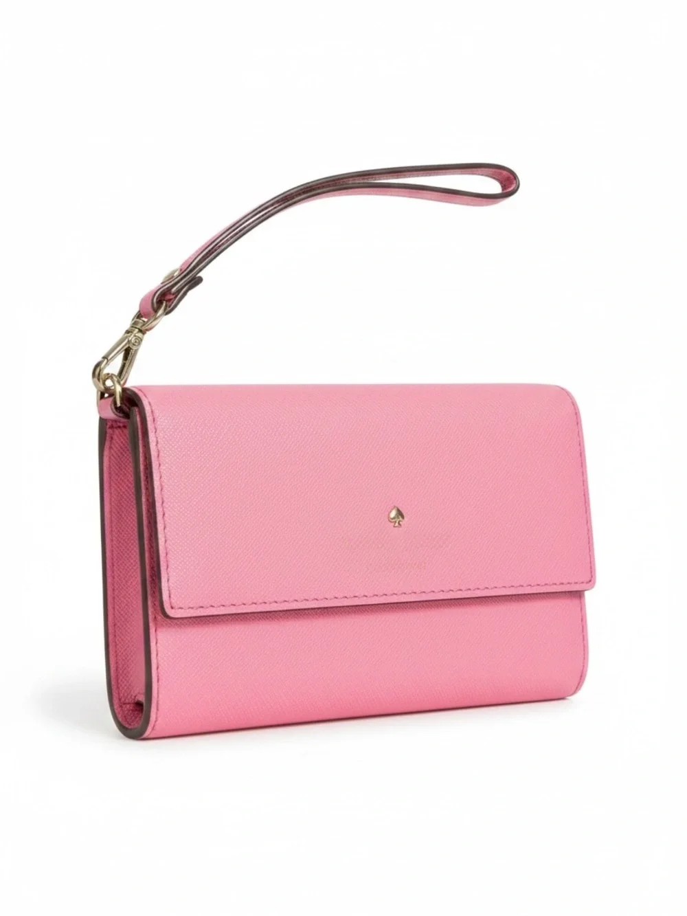 kate spade Pink Saffiano Wristlet Wallet
